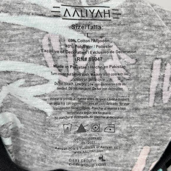 Aaliyah One In A Million Black Graphic TShirt Short Sleeve Large NEW Unisex - Picture 6 of 10